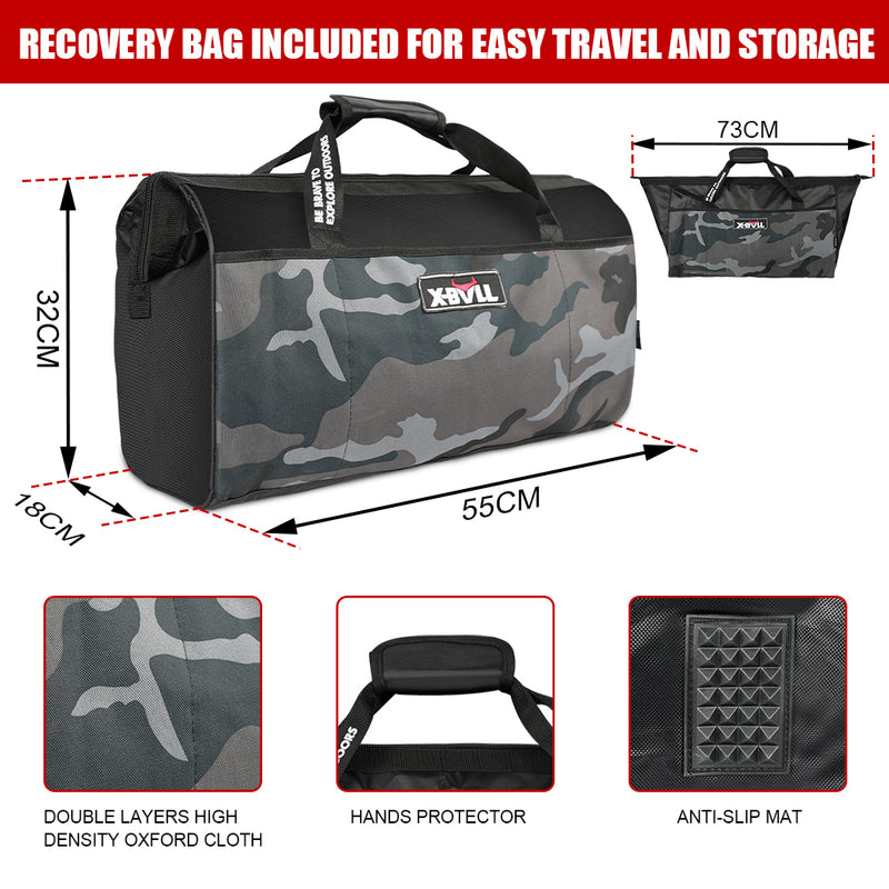 Load image into Gallery viewer, X-BULL Recovery Kit 4X4 Off-Road Kinetic Rope Snatch Strap Winch Damper 4WD13PCS
