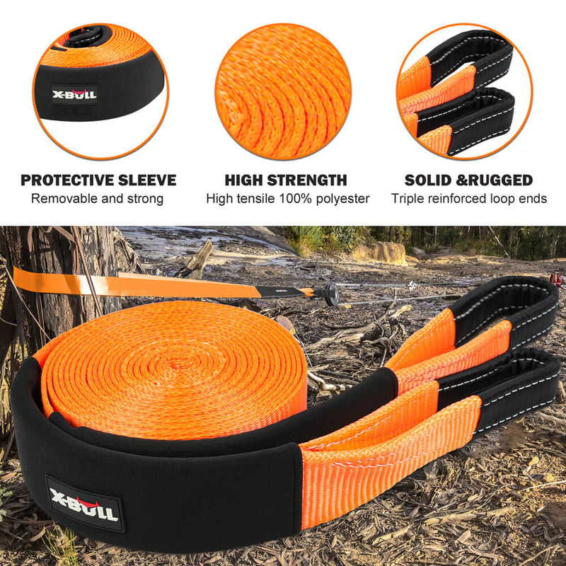 Load image into Gallery viewer, X-BULL 4WD Recovery Kit Snatch Strap Hitch Receiver Folding Shovel Survival 4X4
