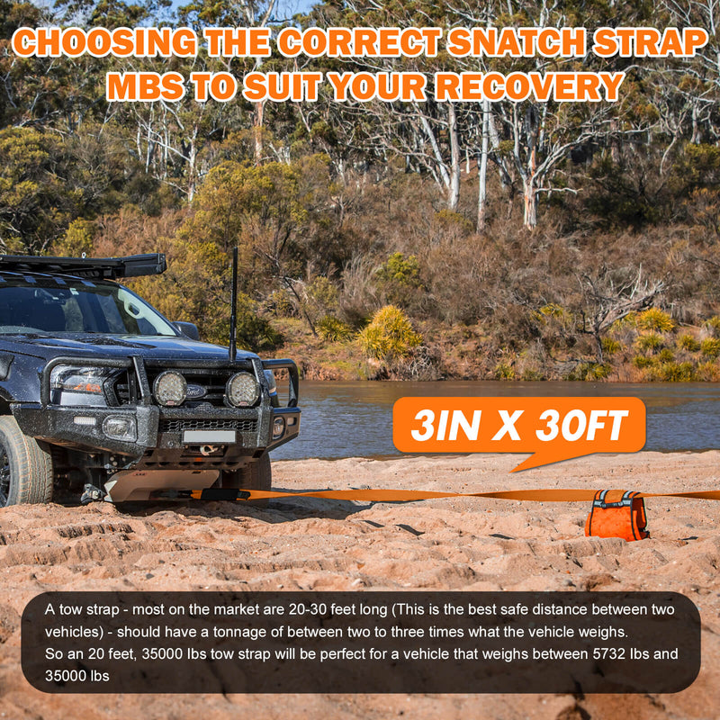 Load image into Gallery viewer, X-BULL 4WD Recovery Kit Snatch Strap Hitch Receiver Bow Shackles Lock Off Road
