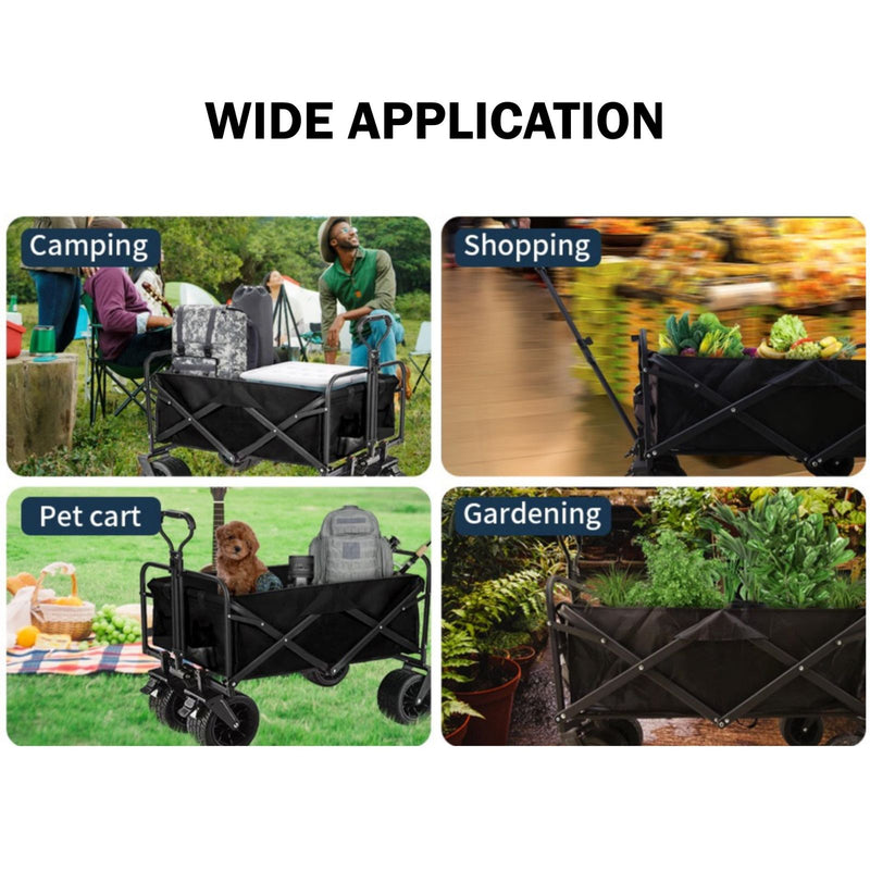 Load image into Gallery viewer, Folding Cart Small Black
