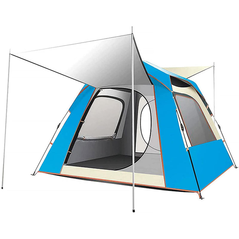 Load image into Gallery viewer, Instant Pop Up Tent For Hiking 2/3/4 Person Camping Tents, Waterproof Windproof Family Tent With Top Rainfly, Easy Set Up, Portable With Carry Bag, With UV Protection  / BLUE
