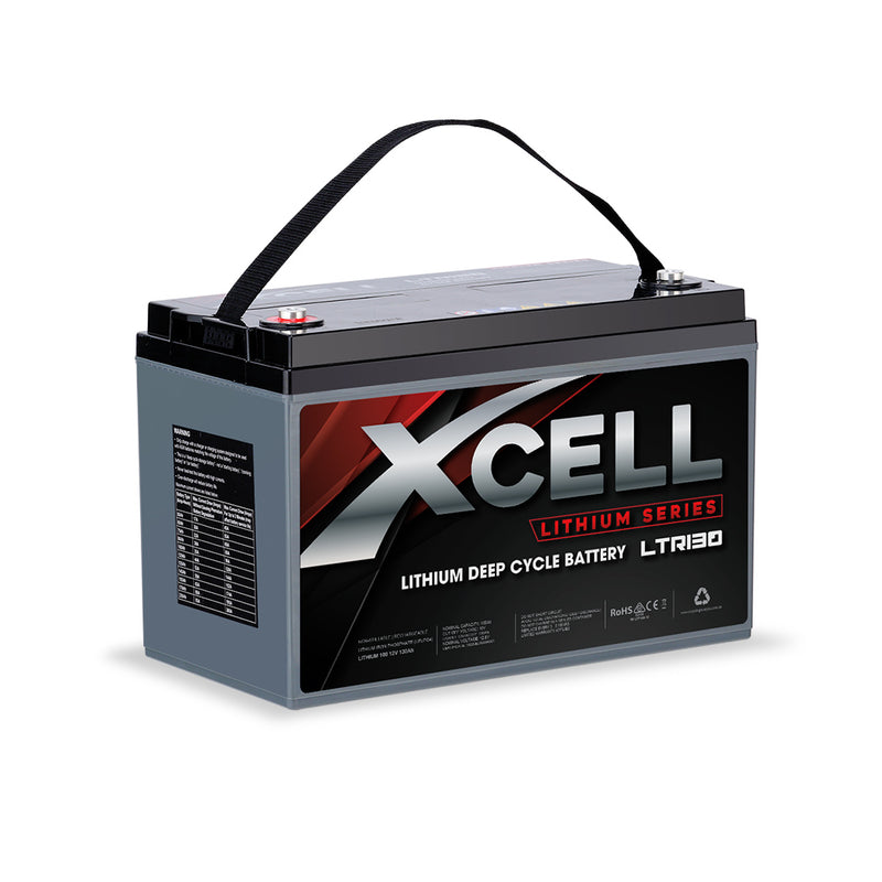 Load image into Gallery viewer, X-CELL 130Ah 12v Lithium Battery LiFePO4 Iron Phosphate  Deep Cycle Camping 4WD
