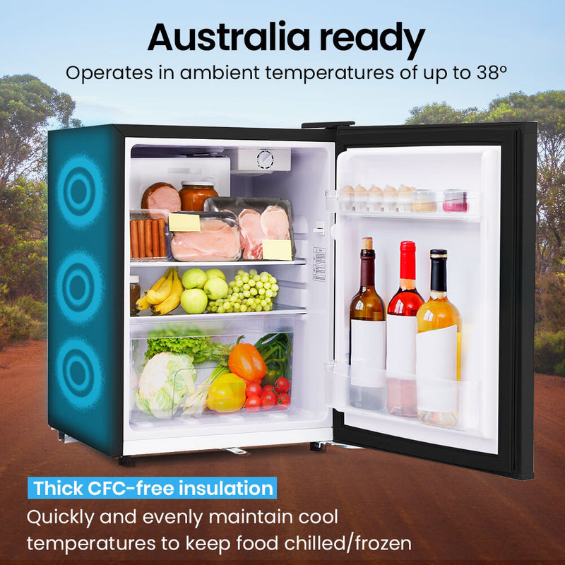 Load image into Gallery viewer, GECKO 70L Portable Fridge Freezer Camping Caravan Car Fridges 12V/24V/240V , Black
