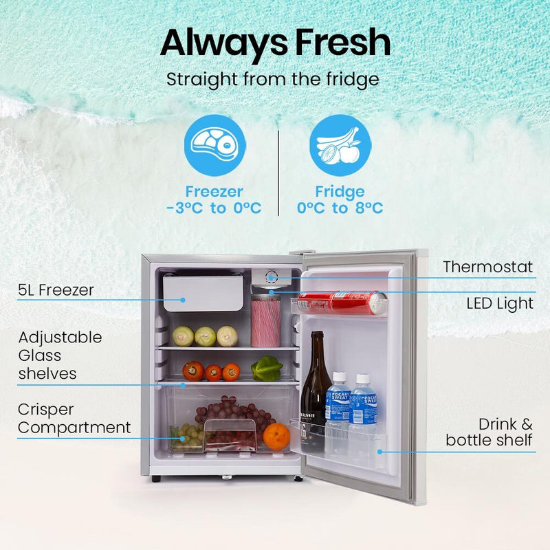 Load image into Gallery viewer, GECKO 70L Portable Fridge Freezer for Car Camping Caravans Fridges Refrigerator Cooler 12V/24V/240V
