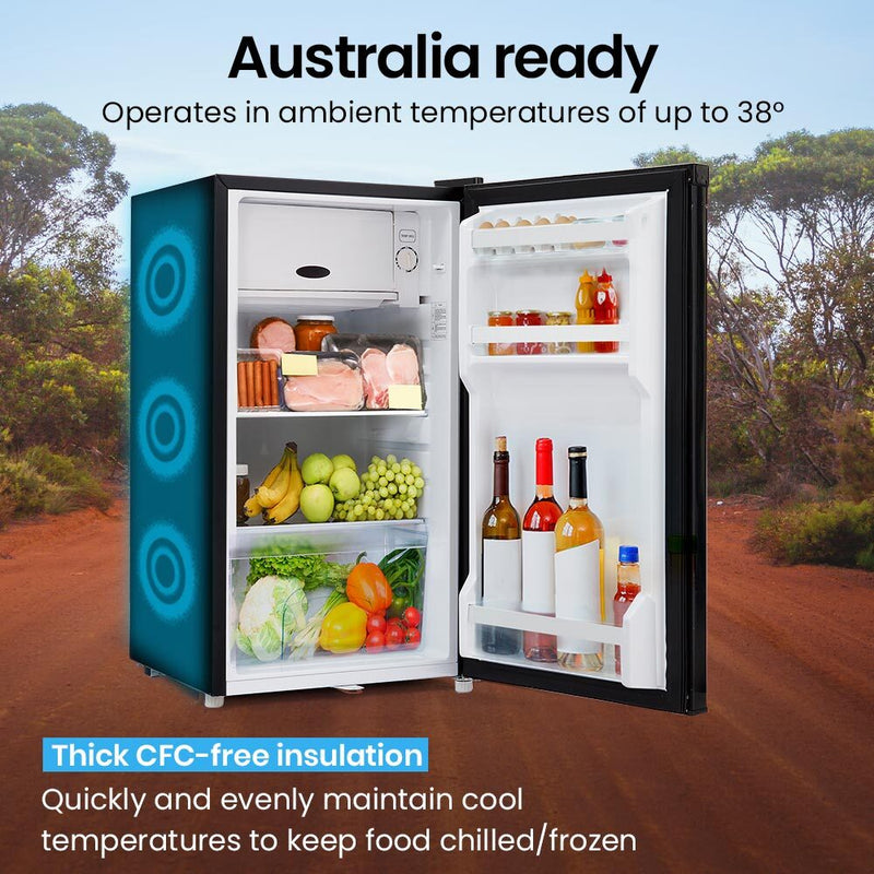 Load image into Gallery viewer, GECKO 95L Portable Upright Fridge Freezer Camping Caravans Bar Fridges 12V/24V/240V Refrigerator
