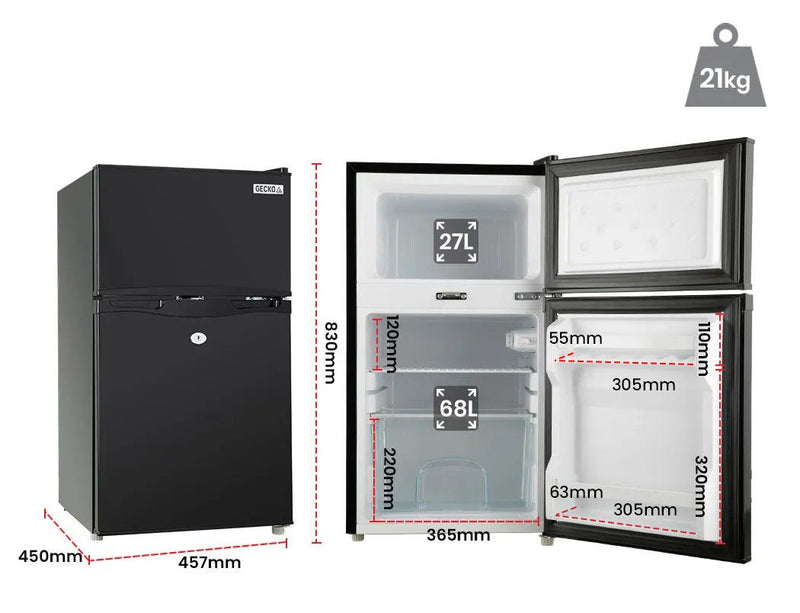 Load image into Gallery viewer, GECKO 95L Portable Upright Fridge Refrigerator 12V/24V/240V Caravan Motorhome
