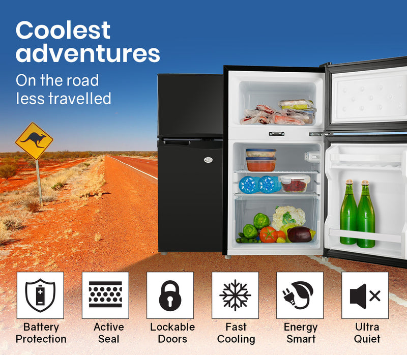 Load image into Gallery viewer, GECKO 95L Portable Upright Fridge Refrigerator 12V/24V/240V Caravan Motorhome
