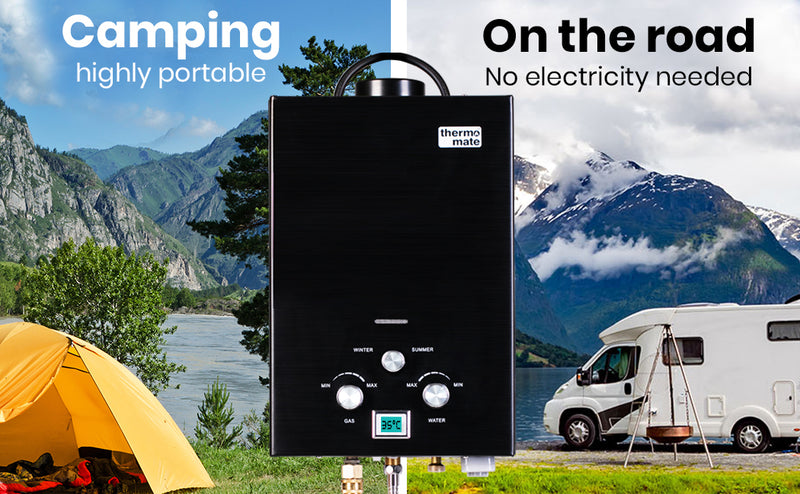 Load image into Gallery viewer, Thermomate Outdoor Water Heater Gas Camping Hot Portable Tankless Shower Pump
