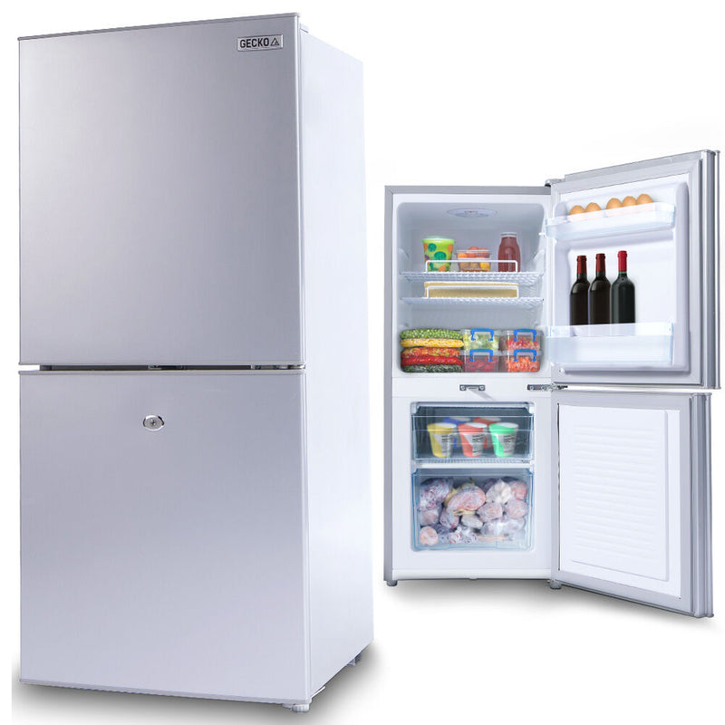 Load image into Gallery viewer, GECKO 119L Upright Portable Fridge / Freezer, 12V/24V/240V for Motorhome and Caravan, Silver
