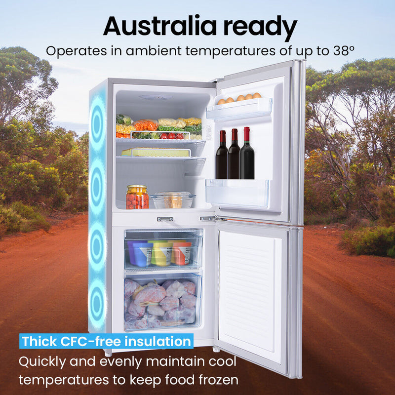 Load image into Gallery viewer, GECKO 119L Upright Portable Fridge / Freezer, 12V/24V/240V for Motorhome and Caravan, Silver
