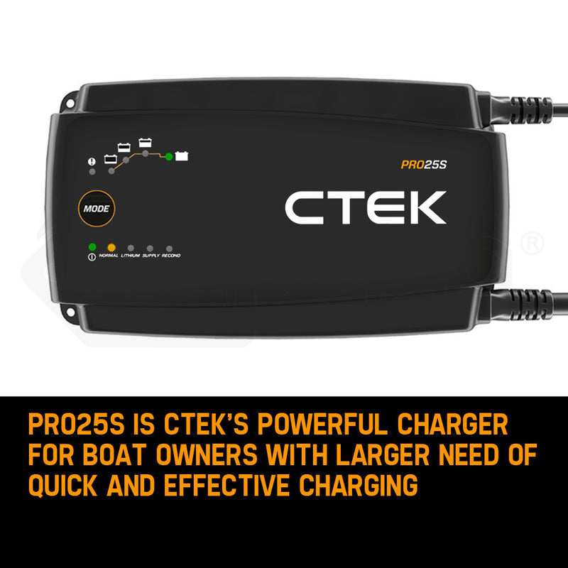 Load image into Gallery viewer, CTEK PRO25S Smart Battery Charger Professional 25A AGM Lithium 12V CTEK-40-200 Car
