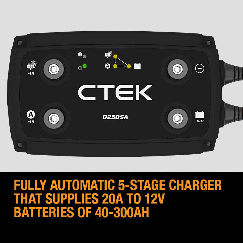 Load image into Gallery viewer, CTEK 140A Off Road DC/DC Bundle: D250SA + Smartpass 120S + Battery Monitor
