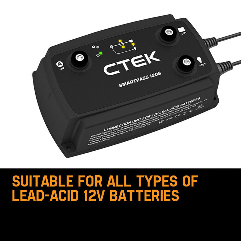 Load image into Gallery viewer, CTEK Smartpass 120S 120A Power Management System for 12V Starter Service Battery
