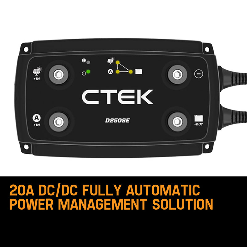 Load image into Gallery viewer, CTEK D250SE 12V Dual Input DC-DC 20A Smart Battery Charger Car Vehicle Led Acid Lithium Charging
