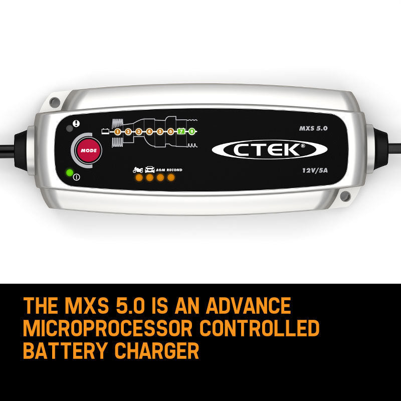 Load image into Gallery viewer, CTEK MXS 5.0 12V 5Amp Smart Battery Charger Car Boat 4WD Caravan Bike Marine AGM
