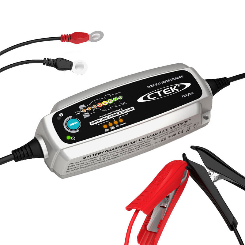 Load image into Gallery viewer, CTEK MXS 5.0 Test and Charge Battery Charger 12V 5Amp Deep Cycle AGM
