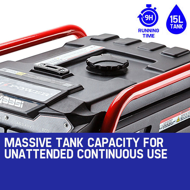 Load image into Gallery viewer, GENPOWER 4.2kW Peak 3kW Rated Generator Single-Phase Petrol - Site Portable
