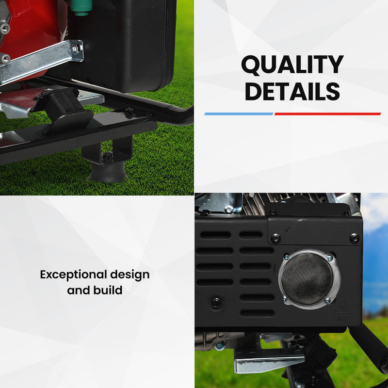 Load image into Gallery viewer, GENPOWER 6kW Peak 5kW Open Frame Inverter Generator, 3x15A, 15L Tank, Wheels, RCD, Portable, Backup
