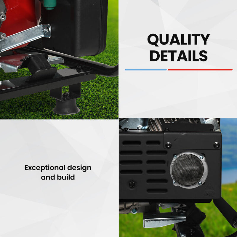 Load image into Gallery viewer, GENPOWER 8.5kW Peak 7.2kw Open Frame Inverter Generator, Push-Button Start, 2x15A, 1x32A, 20L Tank, Wheels, RCD, Portable, Backup

