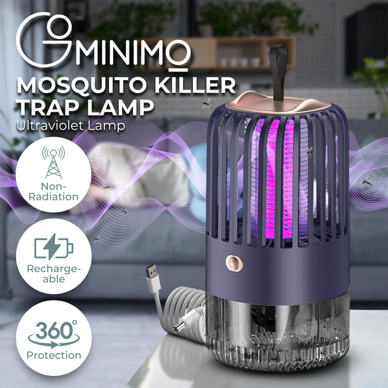 Load image into Gallery viewer, GOMINIMO BG-005 Mini Mosquito Lamp Rechargeable 2000mah (Blue)
