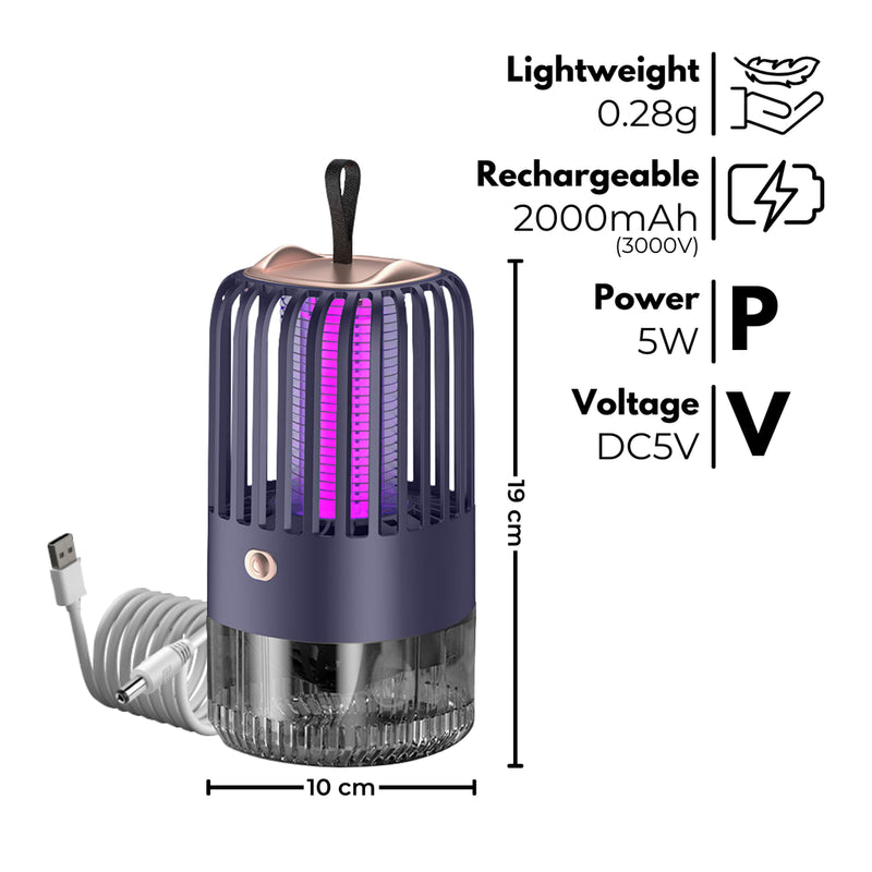 Load image into Gallery viewer, GOMINIMO BG-005 Mini Mosquito Lamp Rechargeable 2000mah (Blue)
