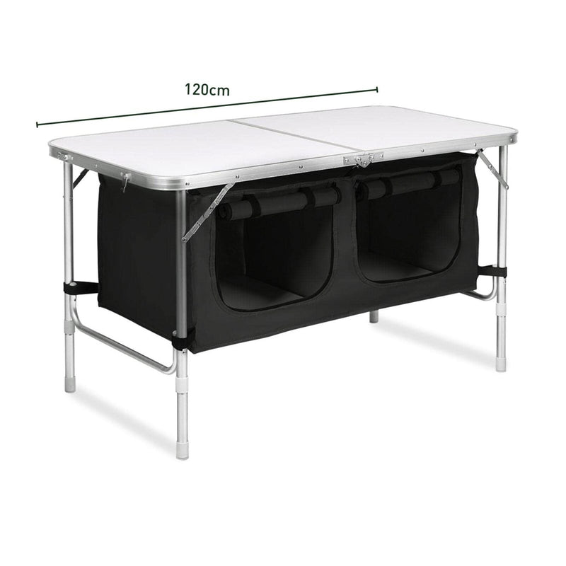 Load image into Gallery viewer, KILIROO Camping Table 120cm Silver (With Black Storage Bag)
