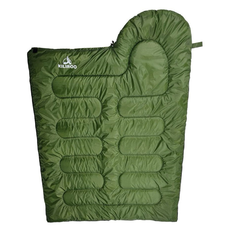 Load image into Gallery viewer, KILIROO Sleeping Bag 500GSM Army Green
