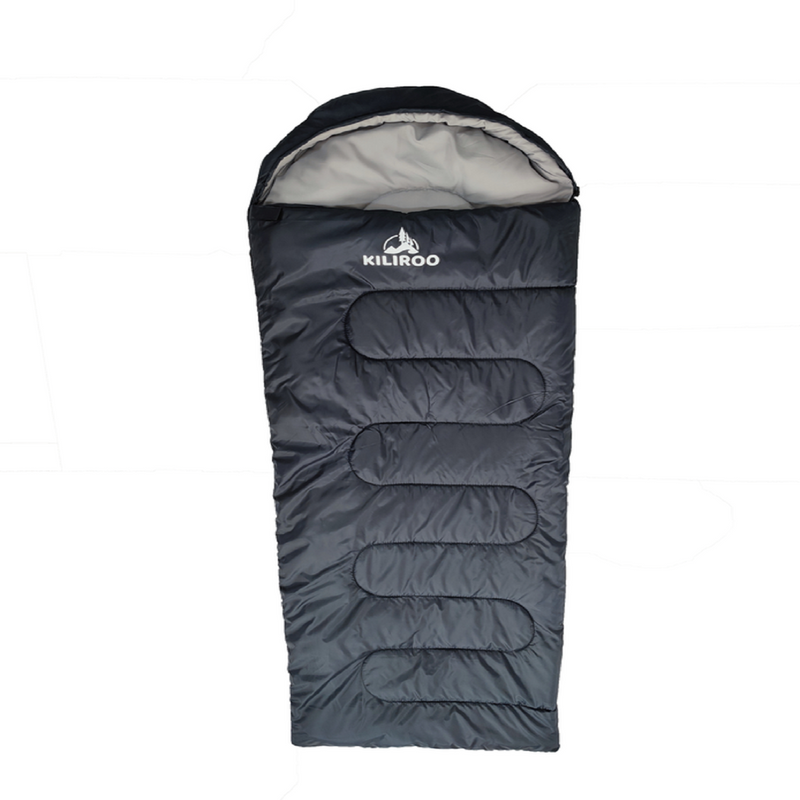 Load image into Gallery viewer, KILIROO Sleeping Bag 350GSM Black
