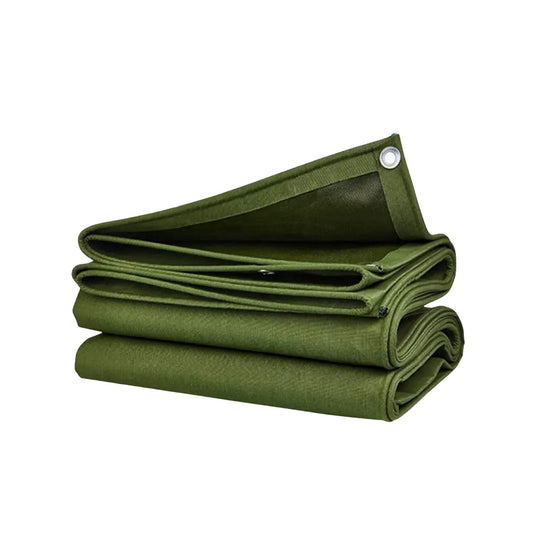 KILIROO 3X3m Heavy Duty Waterproof Sun Blocked Dustproof Canvas Tarp Army Green