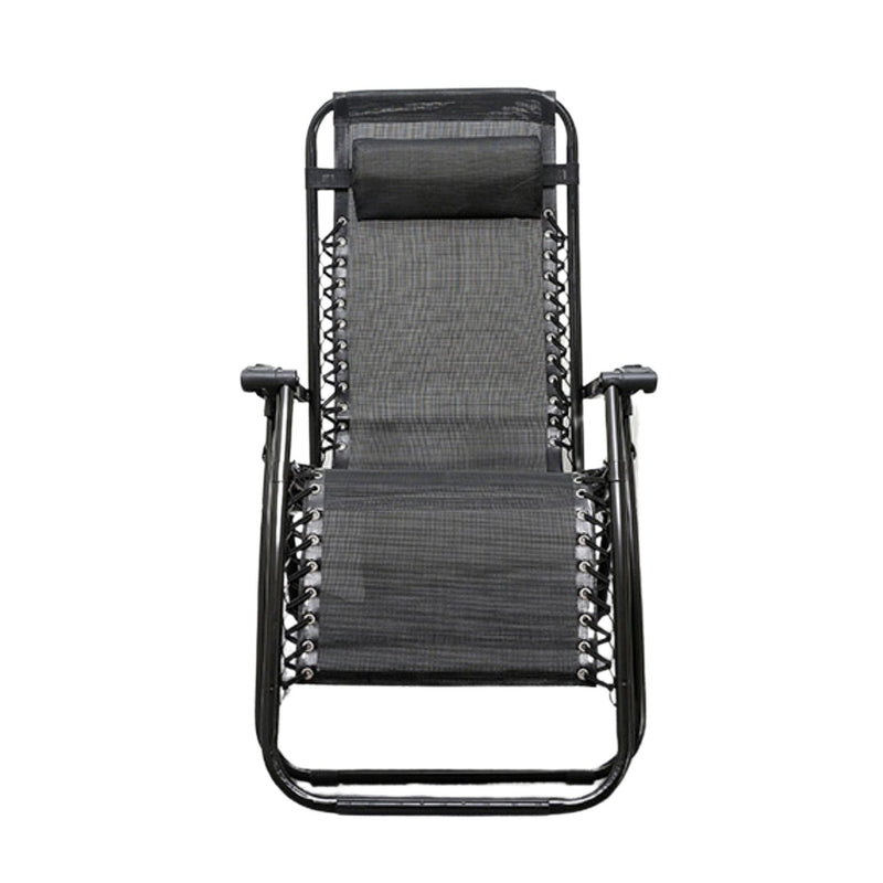 Load image into Gallery viewer, KILIROO Folding Reclining Camping Chair With Breathable Mesh (Black)
