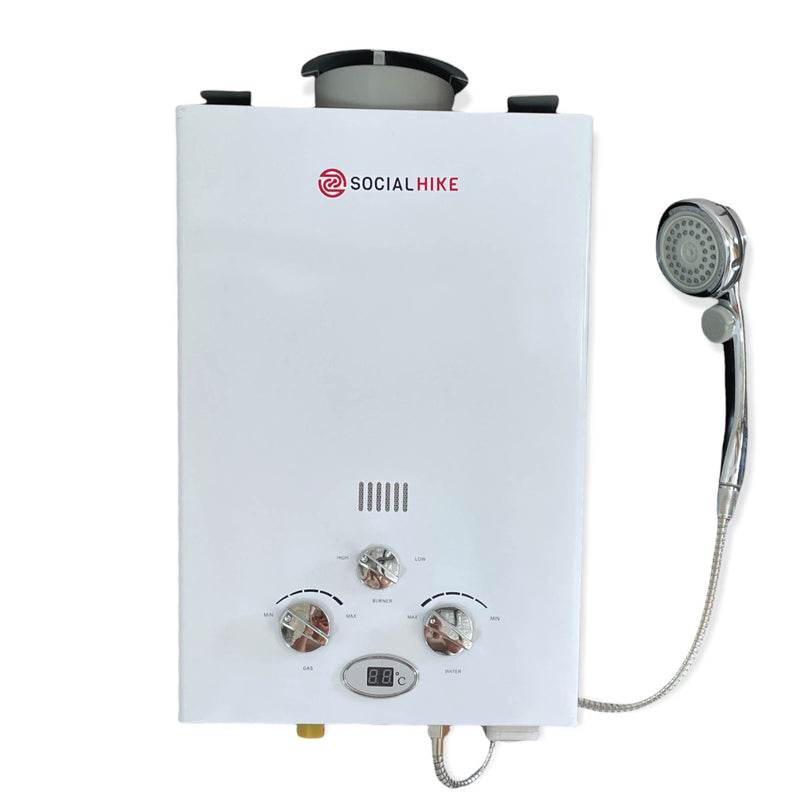 Load image into Gallery viewer, 6L Portable Gas Water Heater Shower Outdoor Camping Hot Pump Tankless LPG System
