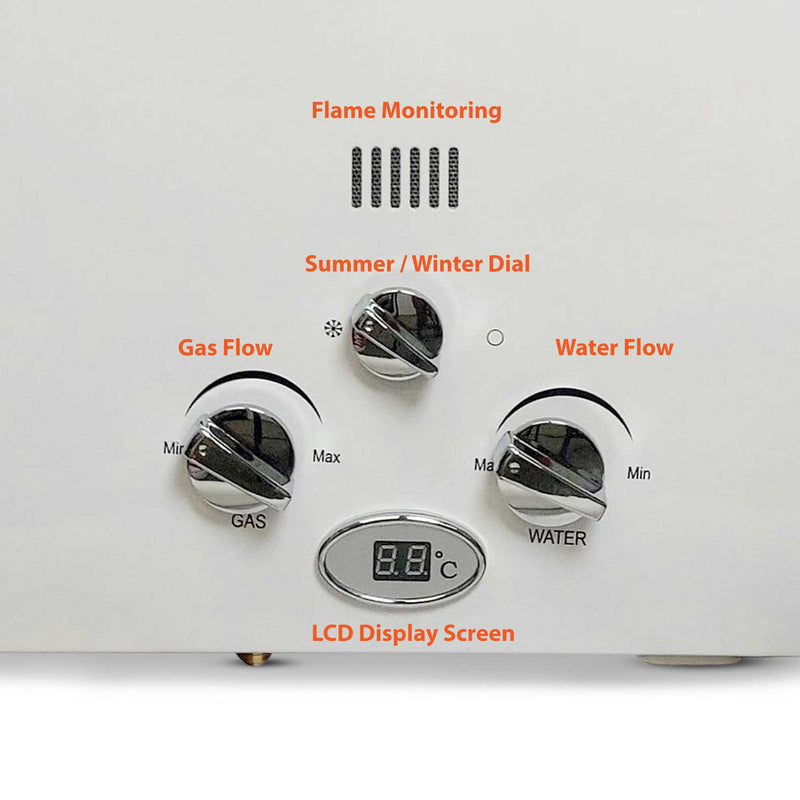 Load image into Gallery viewer, 6L Portable Gas Water Heater Shower Outdoor Camping Hot Pump Tankless LPG System
