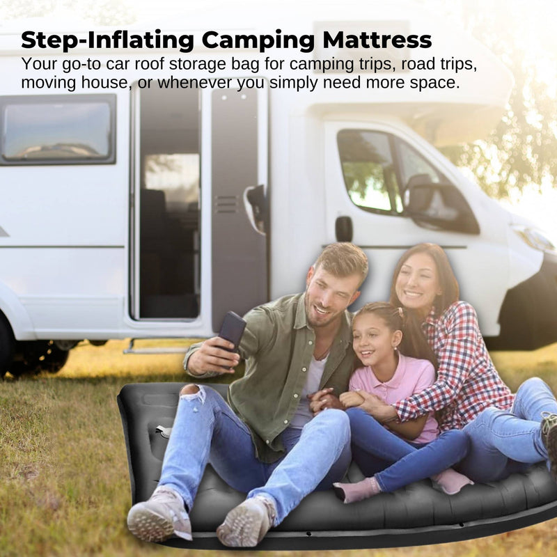 Load image into Gallery viewer, Social Hike Step-Inflating Camping Mattress Lightweight Waterproof Sleeping Grey
