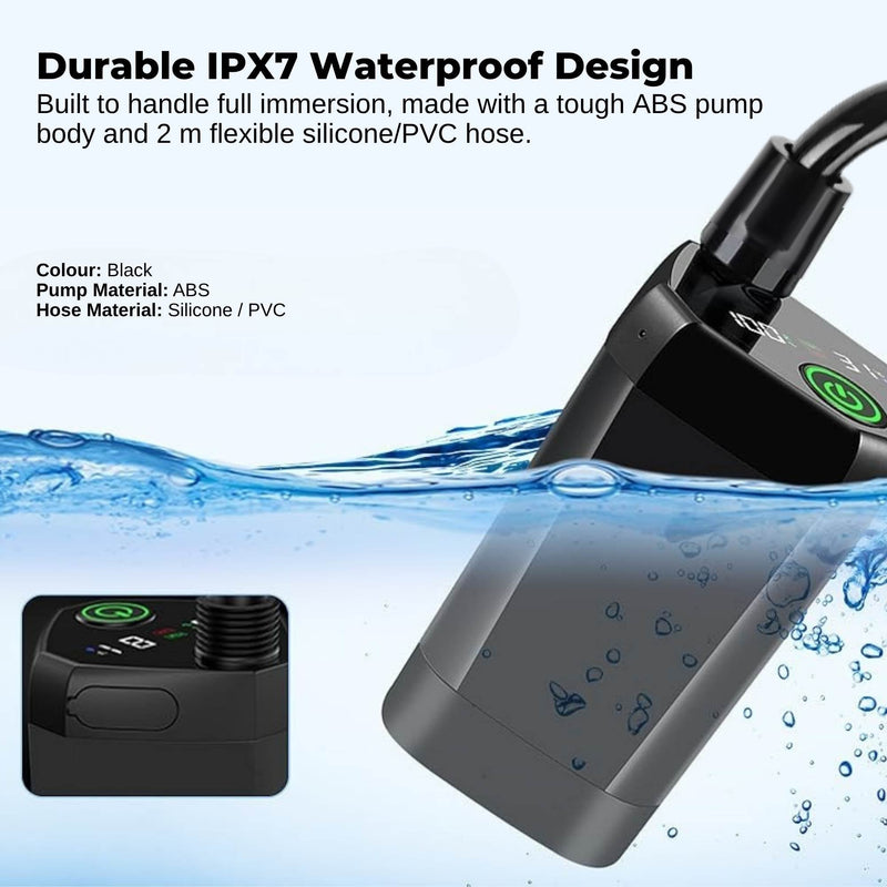 Load image into Gallery viewer, Social Hike Portable Camping Shower Kit - 6000MAh Outdoor Rechargeable Pump LED
