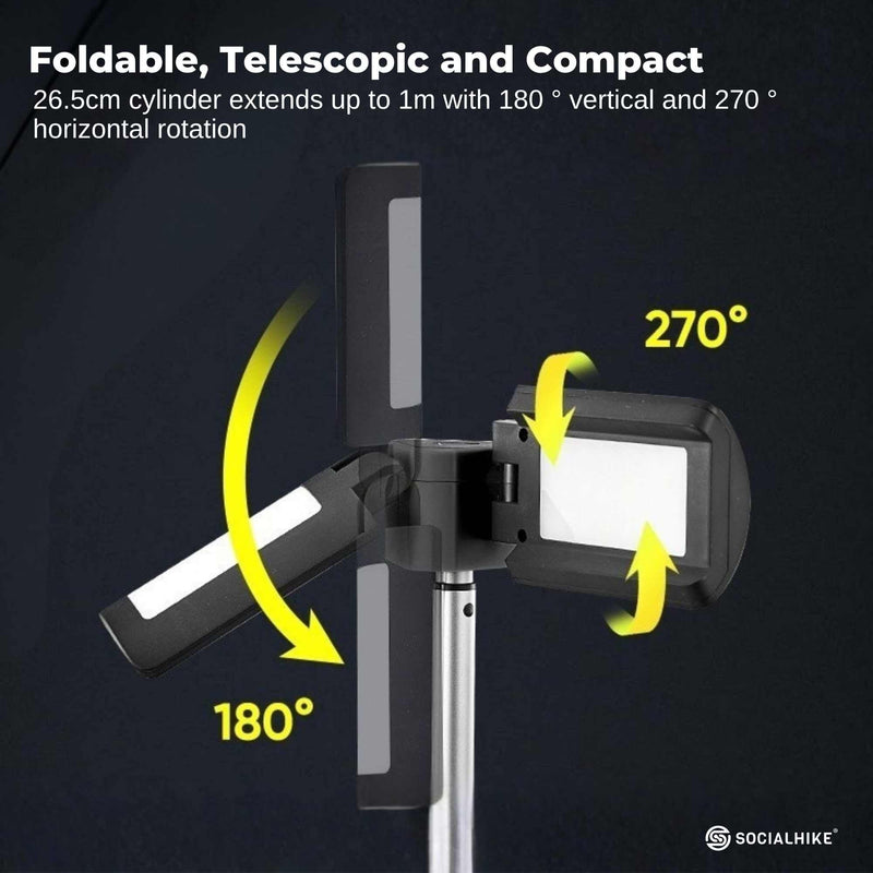 Load image into Gallery viewer, Social Hike Rechargeable Telescopic Camping Light - Outdoor LED 20W Lantern
