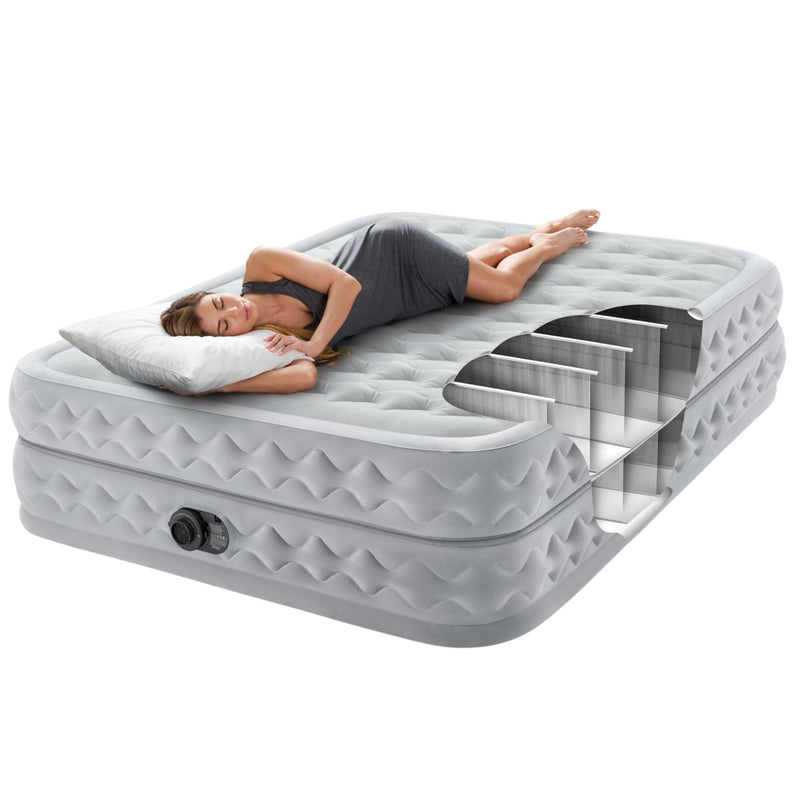 Load image into Gallery viewer, Intex Dura-beam Deluxe Supreme Air-flow Air Mattress - Queen
