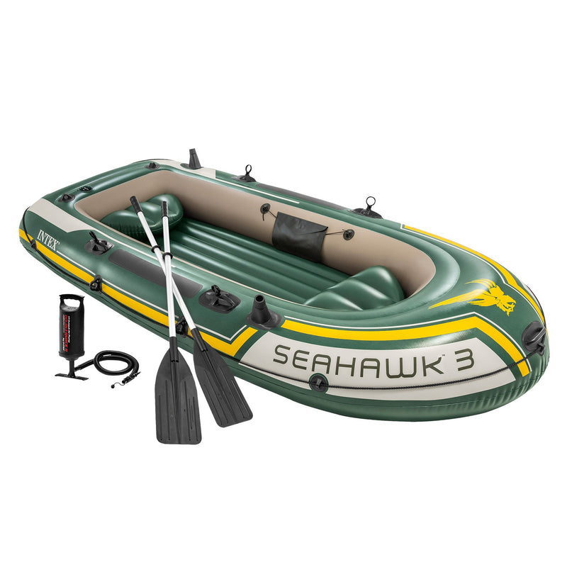 Load image into Gallery viewer, Intex Seahawk 3-person Inflatable Boat Set
