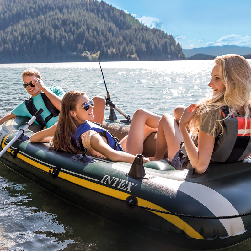 Load image into Gallery viewer, Intex Seahawk 3-person Inflatable Boat Set
