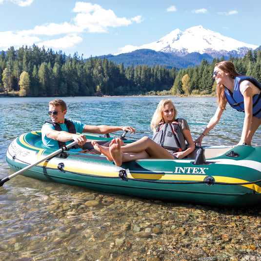 Intex Seahawk 3-person Inflatable Boat Set