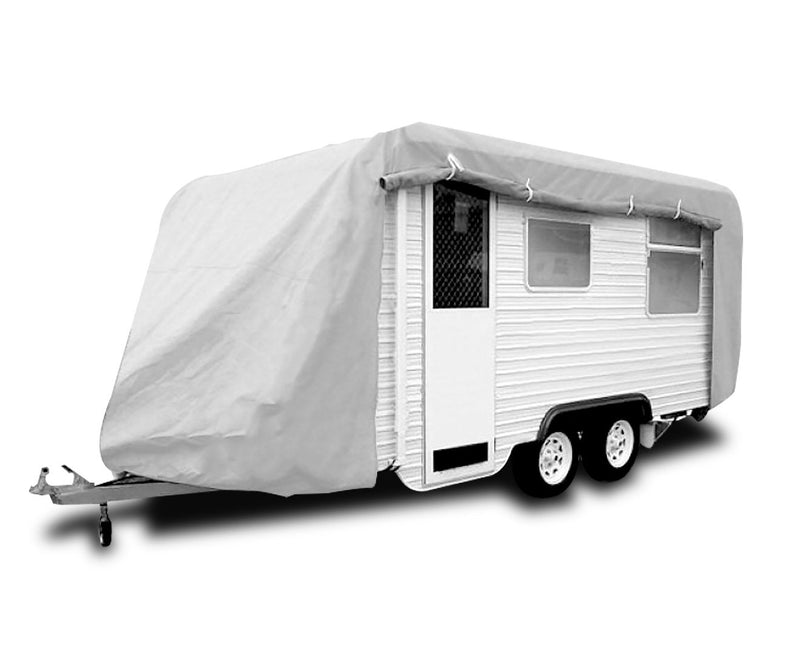 Load image into Gallery viewer, Wallaroo Caravan Cover With Side Zip Campervan 14-17 ft
