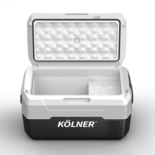 Kolner 20l Portable Fridge Freezer Cooler 12/24/240v Camping Refrigerator Black