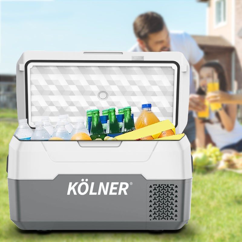 Load image into Gallery viewer, Kolner 20l Fridge Freezer Cooler 12/24/240v Camping Portable Kolner Esky Refrigerator - Grey
