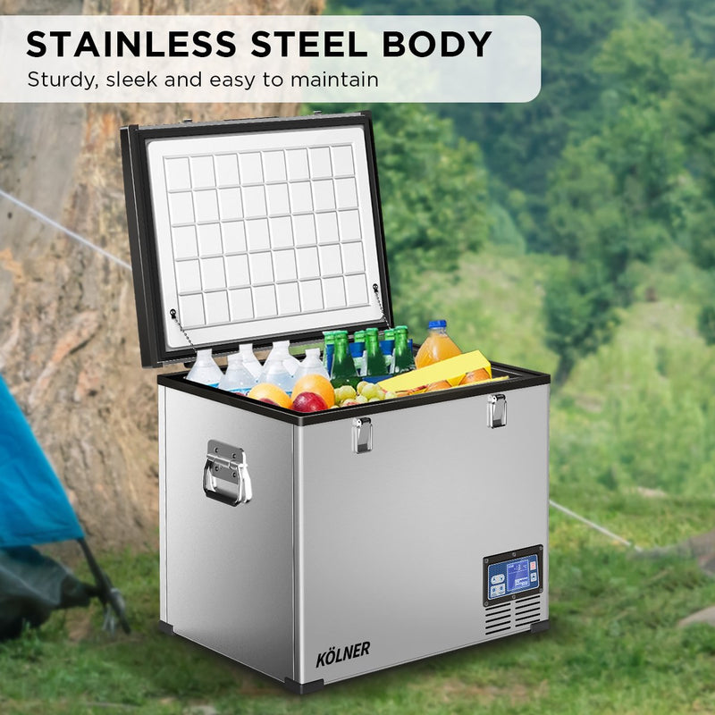 Load image into Gallery viewer, Kolner 75l Portable Fridge Chest Freezer With Lcd Panel - Rv Vehicle Camping Refrigerator
