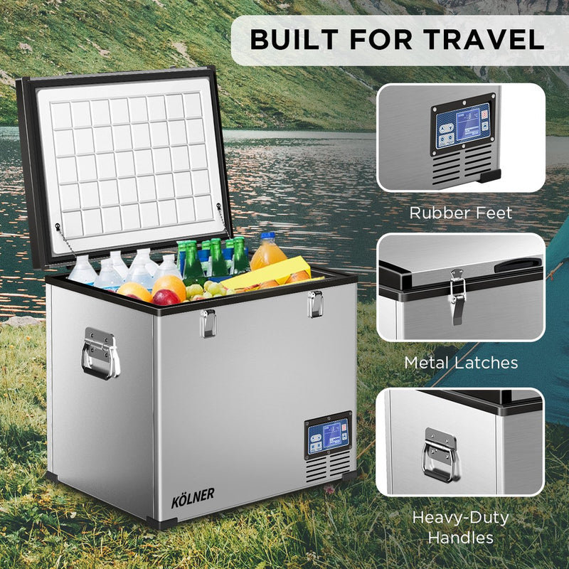 Load image into Gallery viewer, Kolner 75l Portable Fridge Chest Freezer With Lcd Panel - Rv Vehicle Camping Refrigerator
