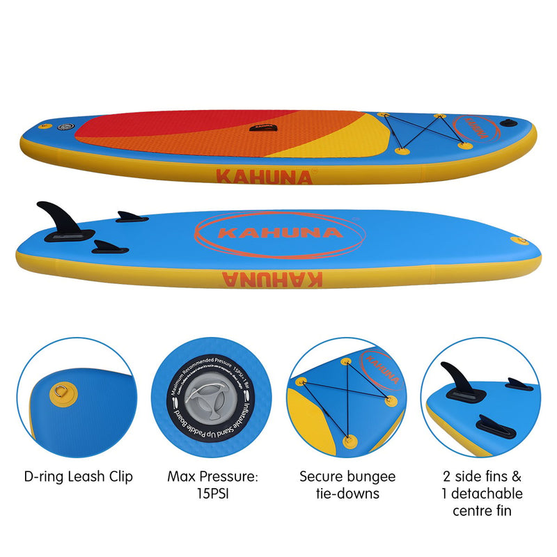 Load image into Gallery viewer, Kahuna Hana Inflatable Stand Up Paddle Board 10FT w/ iSUP Accessories
