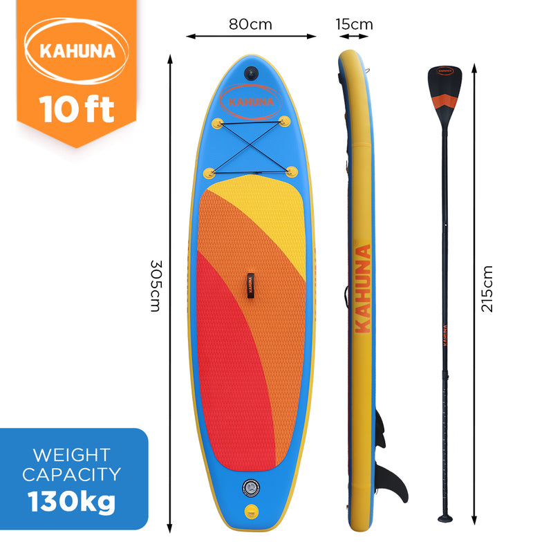 Load image into Gallery viewer, Kahuna Hana Inflatable Stand Up Paddle Board 10FT w/ iSUP Accessories
