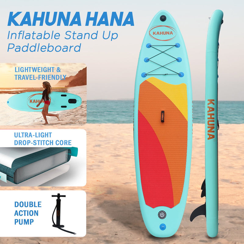 Load image into Gallery viewer, Kahuna Hana Inflatable Stand Up Paddle Board 10ft6in iSUP Accessories
