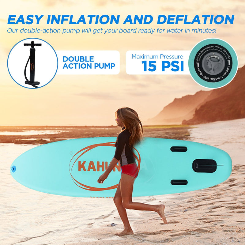 Load image into Gallery viewer, Kahuna Hana Inflatable Stand Up Paddle Board 10ft6in iSUP Accessories
