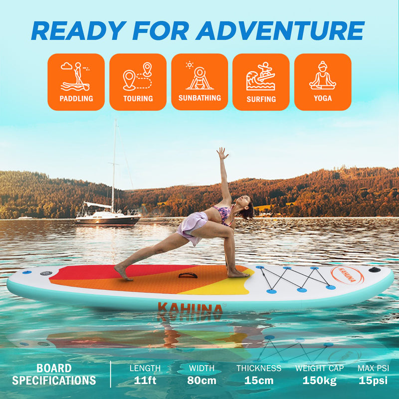 Load image into Gallery viewer, Kahuna Hana Inflatable Stand Up Paddle Board 11FT SUP Paddleboard
