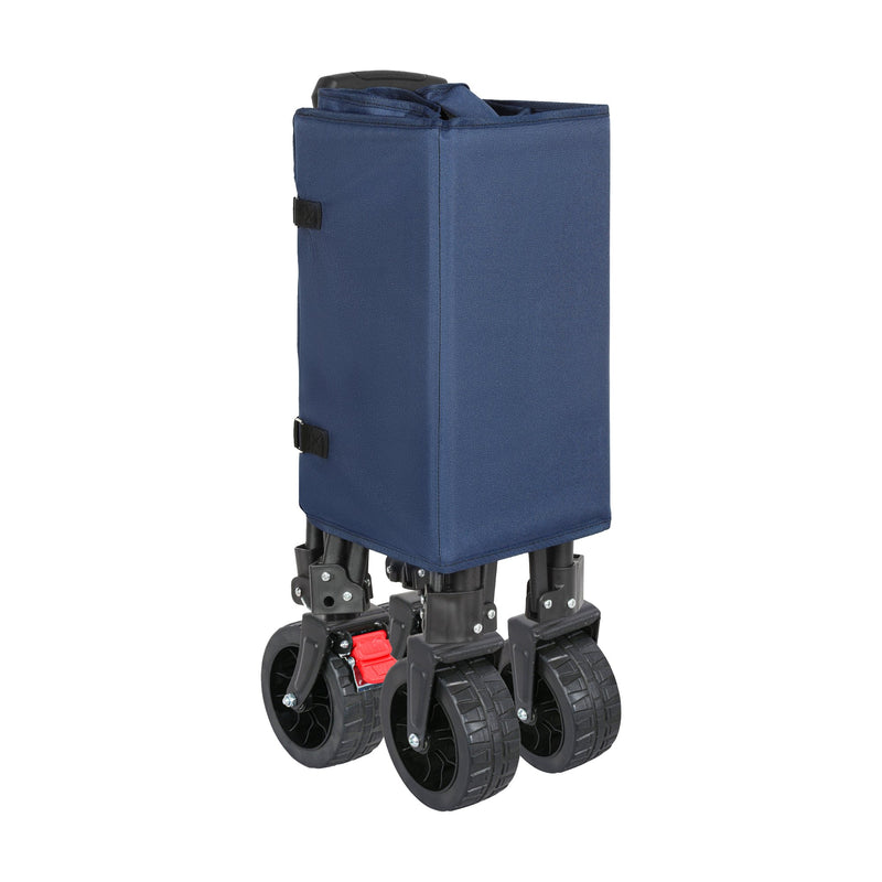 Load image into Gallery viewer, Wallaroo Collapsible 120L Blue Camping Trolley Steel Picnic Shopping Cart
